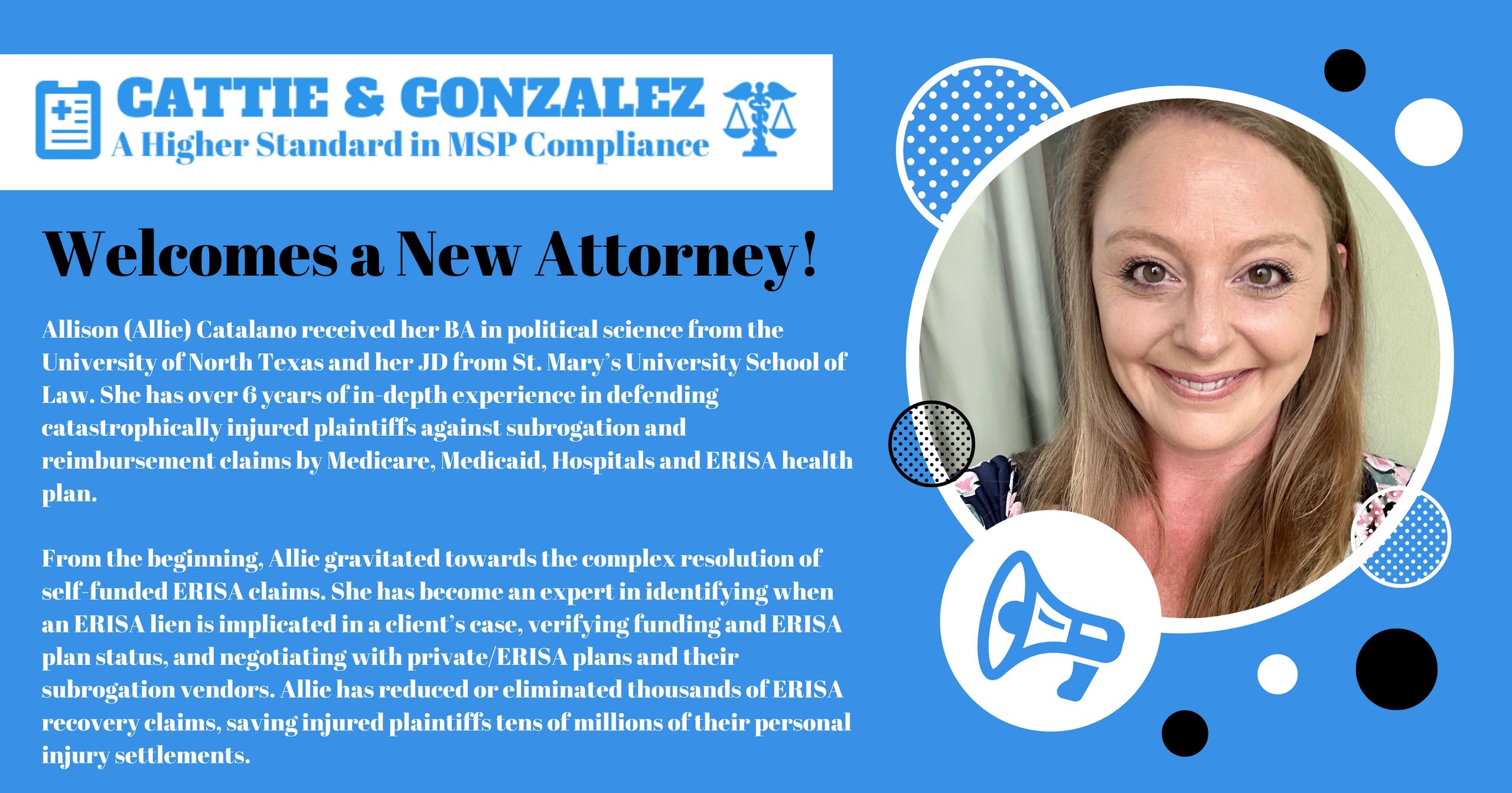 Meet Allie Catalano, Our New ERISA Attorney